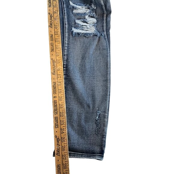 Judy Blue Boyfriend Fit 5|27 Distressed Jeans Style #JB82284MD - Picture 9 of 9